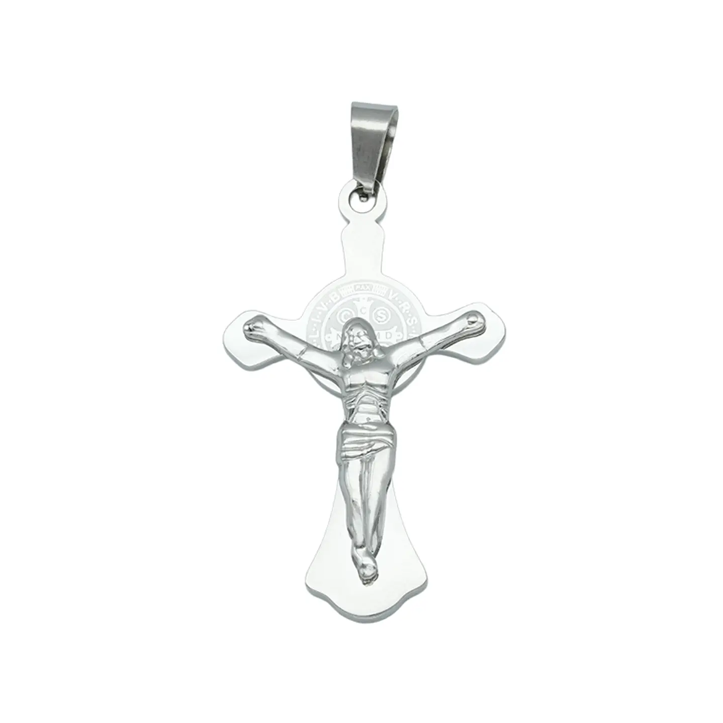 ACERO PLATEADO CRISTO 40*24MM 1