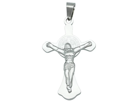 ACERO PLATEADO CRISTO 40*24MM