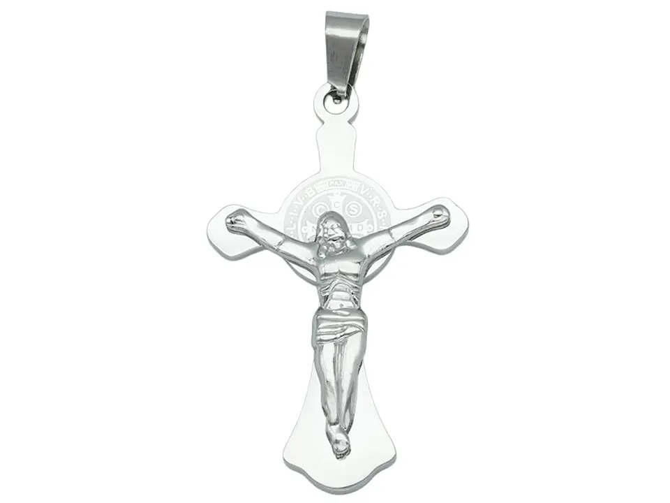 ACERO PLATEADO CRISTO 40*24MM 1