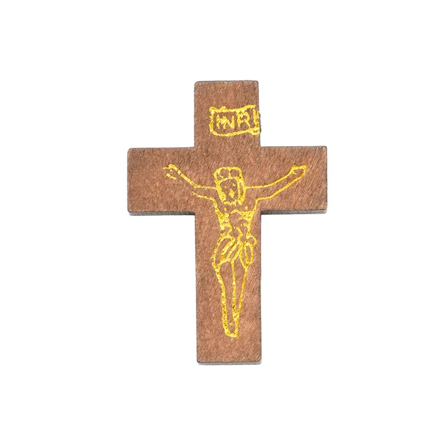 MADERA CRUZ CAFE  32*22*5MM  X UND  1