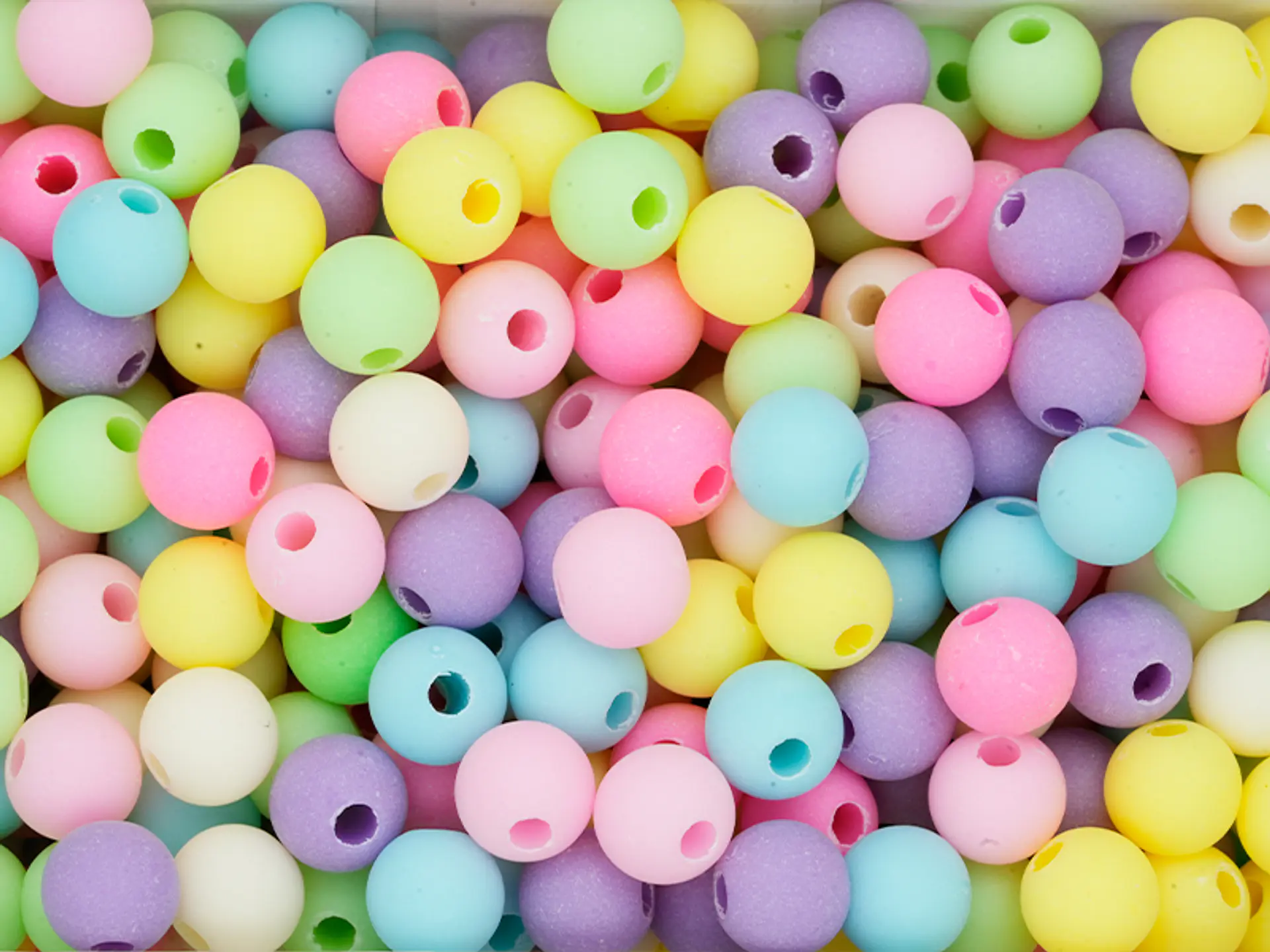 ACRYLIC FIGURE BALL ABACO MATE MIX 8MM X 50 GRAMS (360 UNIT APPROX) 1