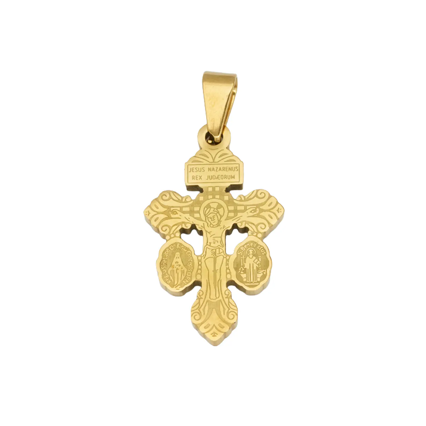 ACERO DORADO CRISTO DEL PERDON 28*16*2MM 1