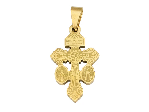 ACERO DORADO CRISTO DEL PERDON 28*16*2MM
