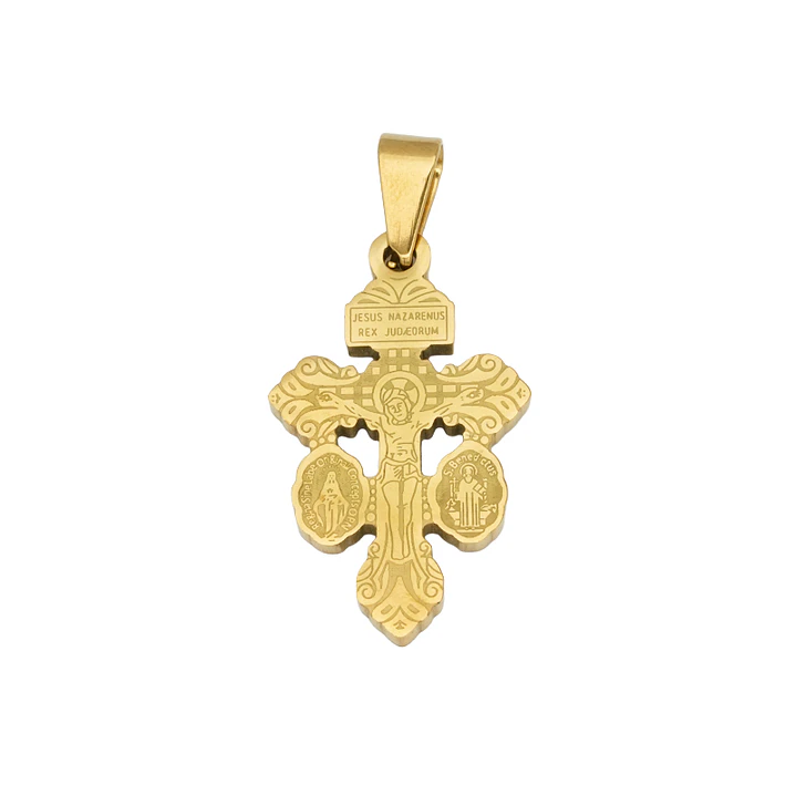 ACERO DORADO CRISTO DEL PERDON 28*16*2MM 1