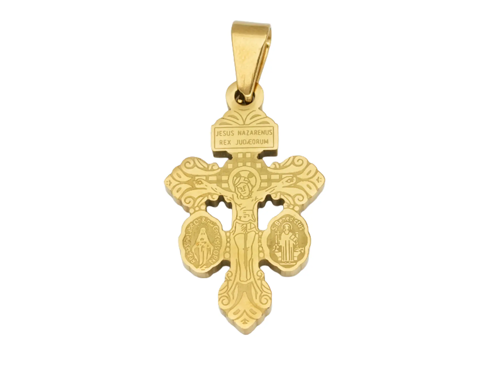 ACERO DORADO CRISTO DEL PERDON 28*16*2MM 1