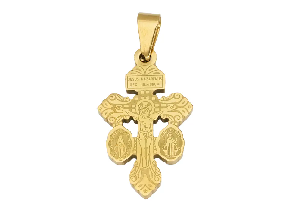 ACERO DORADO CRISTO DEL PERDON 28*16*2MM 1