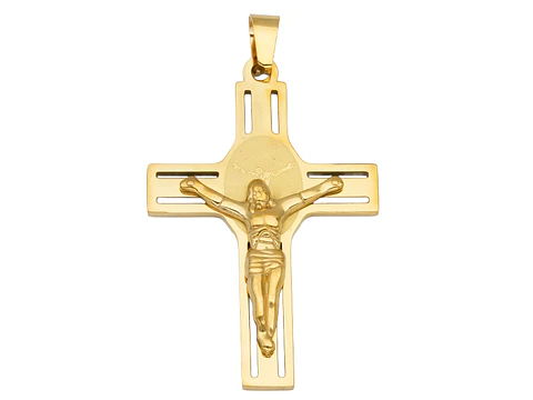 ACERO DORADO CRISTO 45*30*2MM