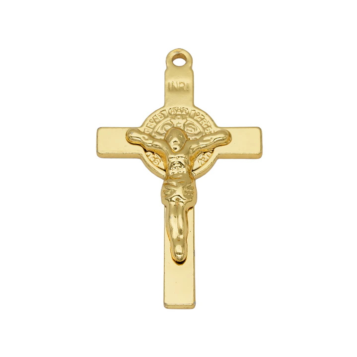 ACERO DORADO CRISTO 40*25MM 1