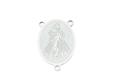ACERO PLATEADO CRUCERO JESUS DE LA MISERICORDIA 13*8MM