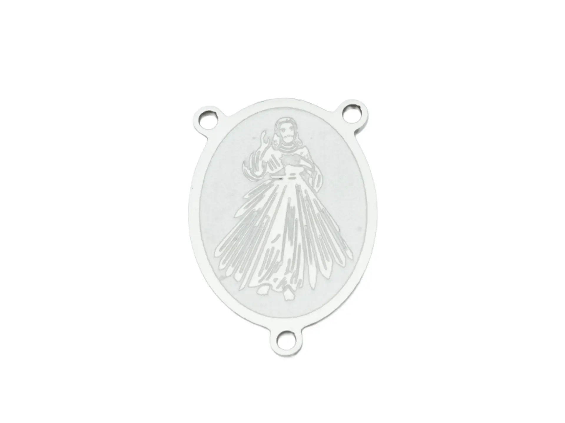 ACERO PLATEADO CRUCERO JESUS DE LA MISERICORDIA 13*8MM 1