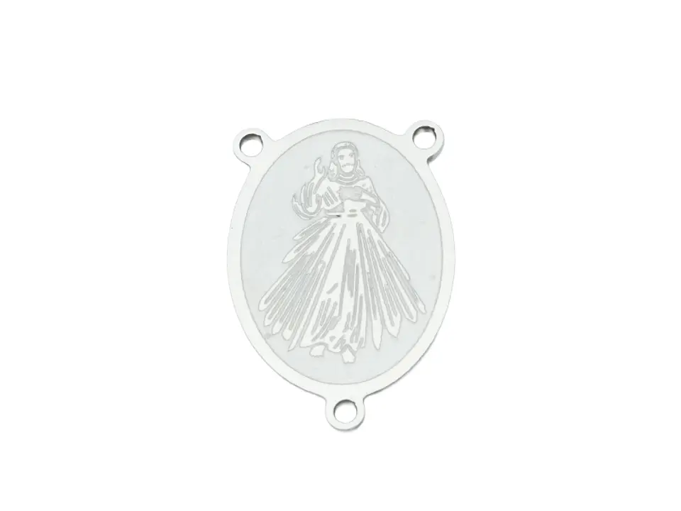 ACERO PLATEADO CRUCERO JESUS DE LA MISERICORDIA 13*8MM 1