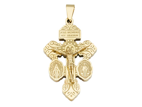 ACERO DORADO CRISTO DEL PERDON 40*25*3MM
