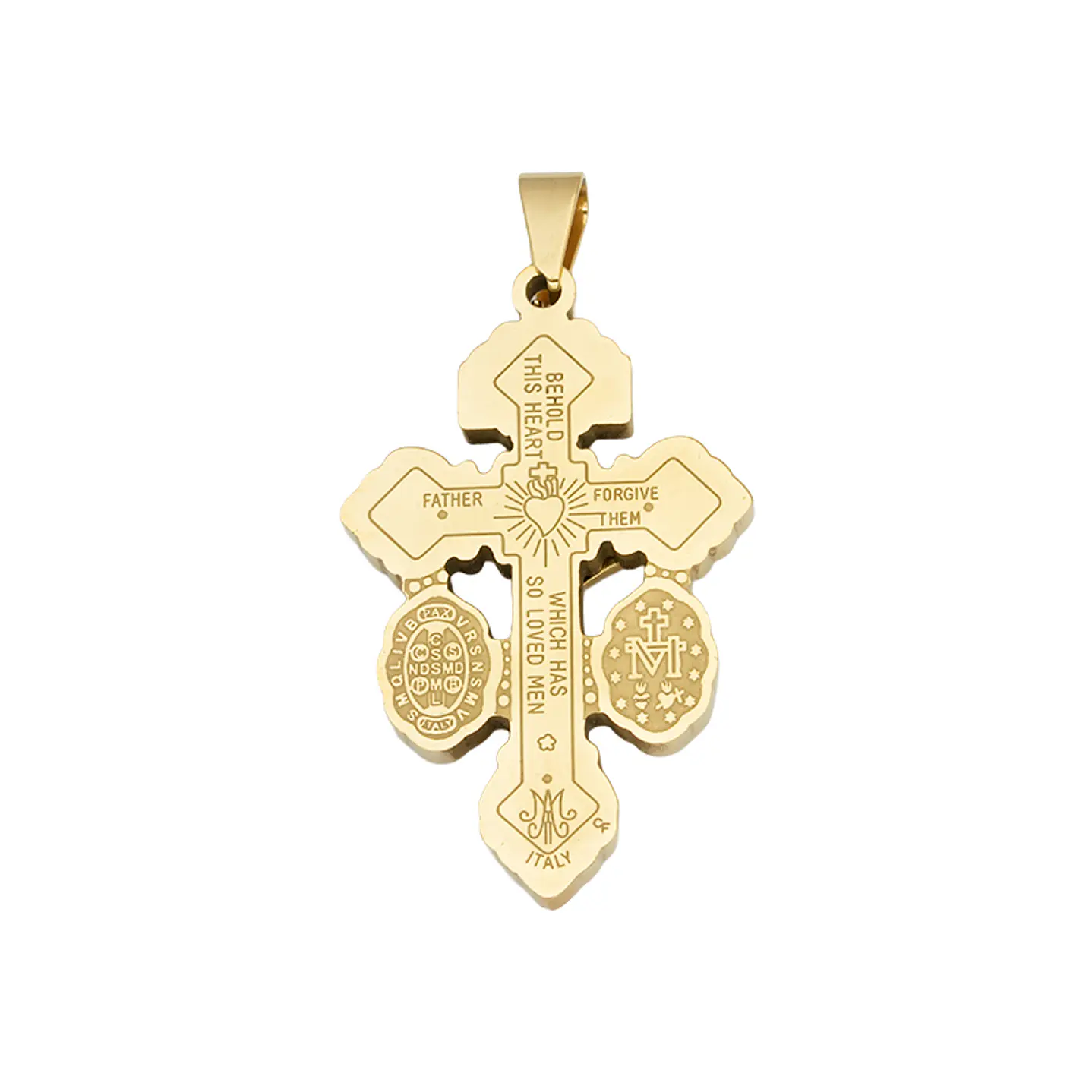 ACERO DORADO CRISTO DEL PERDON 40*25*3MM 2
