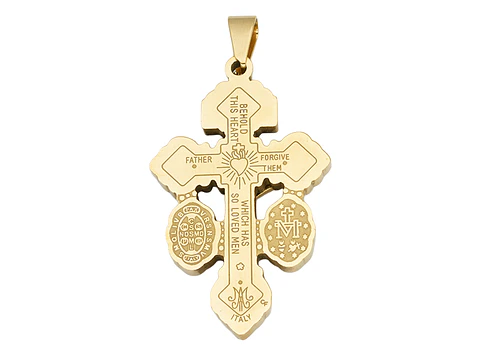 ACERO DORADO CRISTO DEL PERDON 40*25*3MM