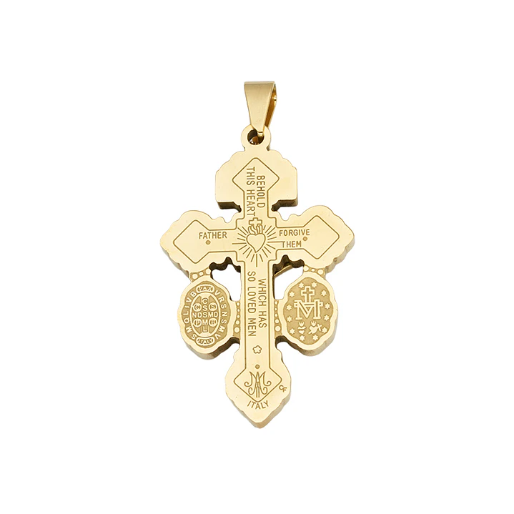 ACERO DORADO CRISTO DEL PERDON 40*25*3MM 2