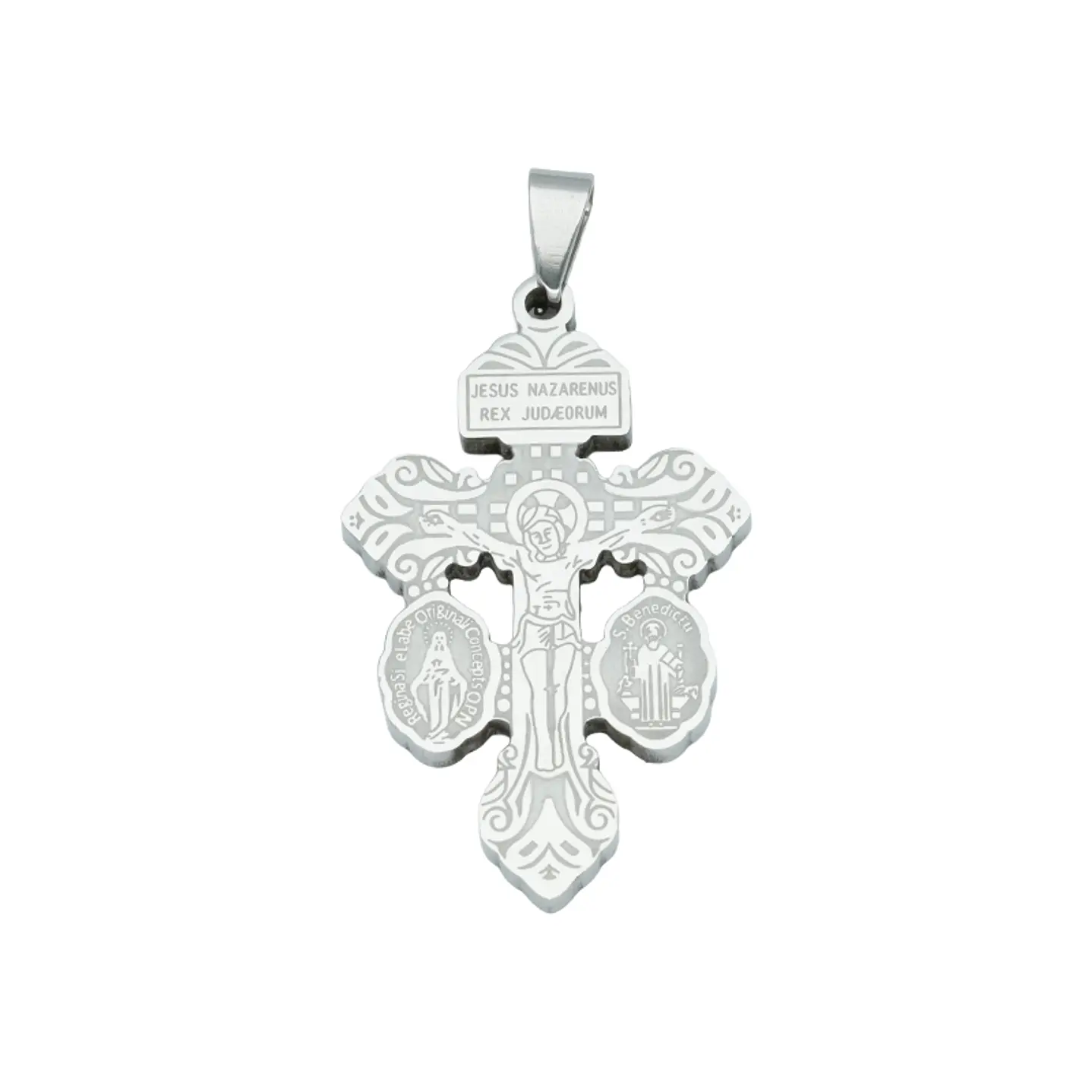 ACERO PLATEADO CRISTO DEL PERDON 40*25*3MM 1