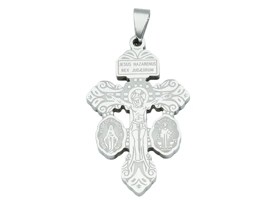 ACERO PLATEADO CRISTO DEL PERDON 40*25*3MM 1