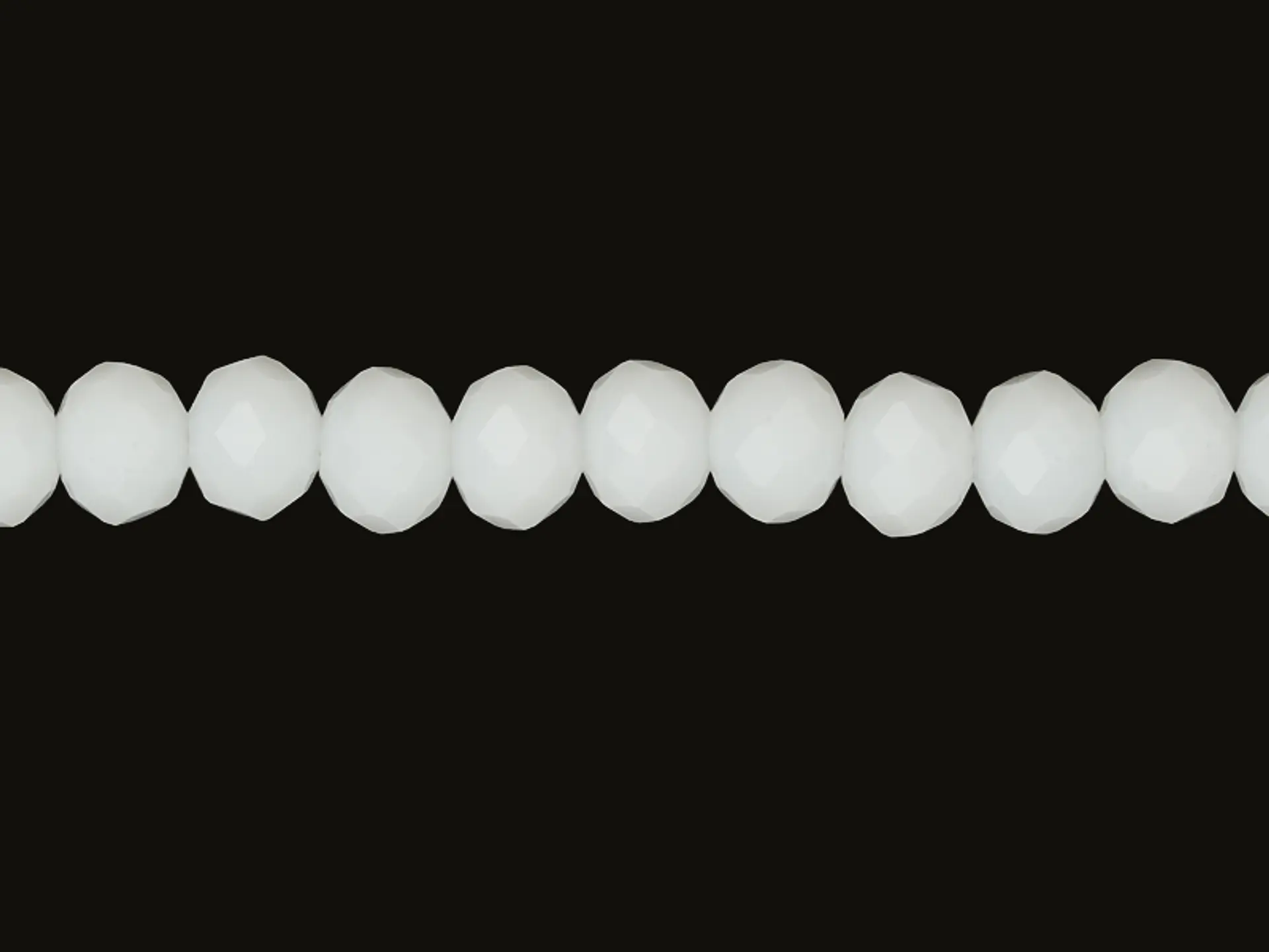 CRISTAL MURANO # 6MM BLANCO MATE 1