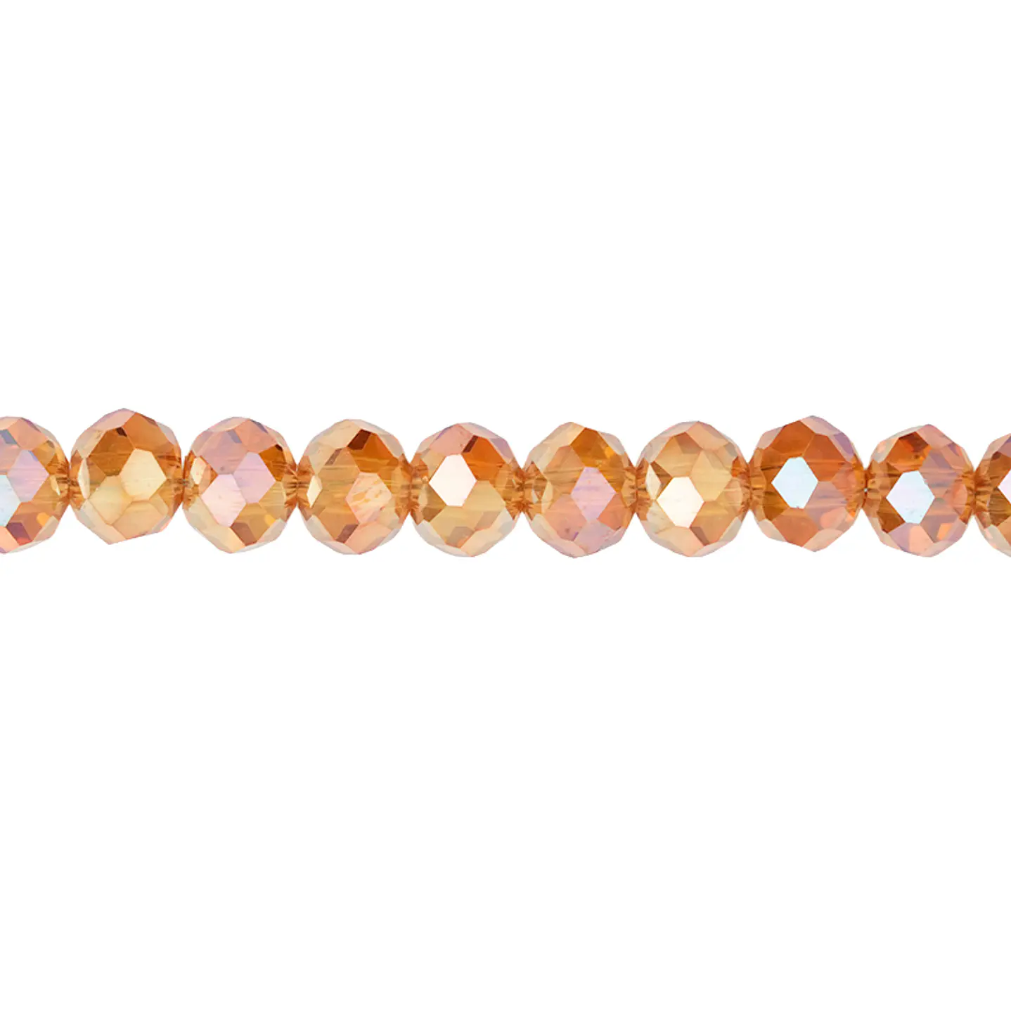 CRISTAL MURANO NUDE METALIZADO AB # 6MM 1