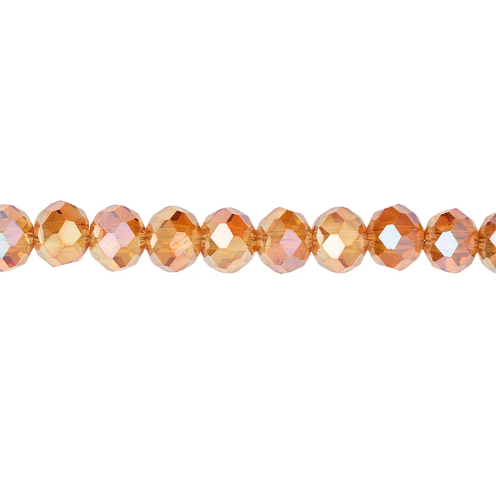 CRISTAL MURANO NUDE METALIZADO AB # 6MM 1