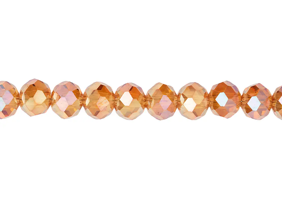 CRISTAL MURANO NUDE METALIZADO AB # 6MM 1