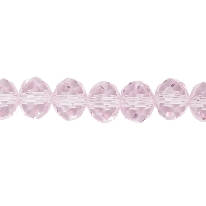 CRISTAL MURANO ROSADA TRANSPARENTE # 8MM  1