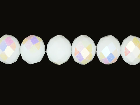 CRISTAL MURANO BLANCO HIELO AB # 8MM