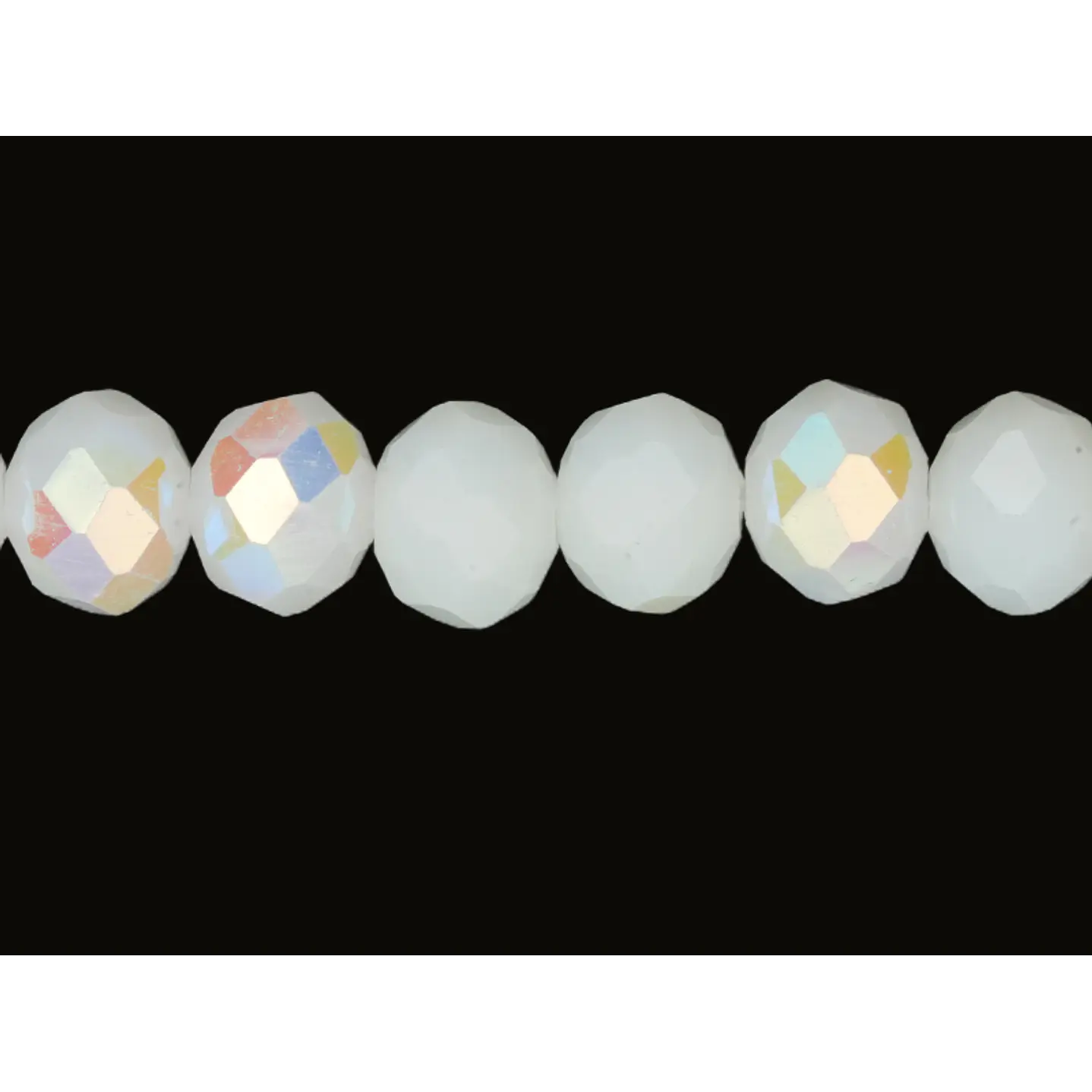 CRISTAL MURANO BLANCO MATE BOREAL AB # 8MM 1