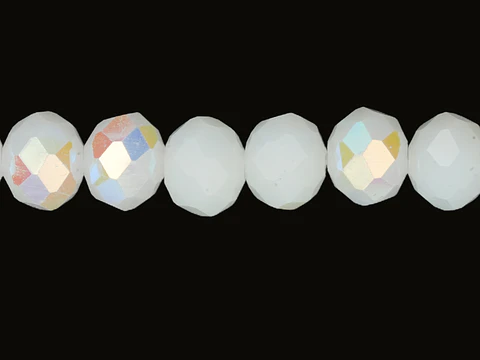 CRISTAL MURANO BLANCO MATE BOREAL AB # 8MM
