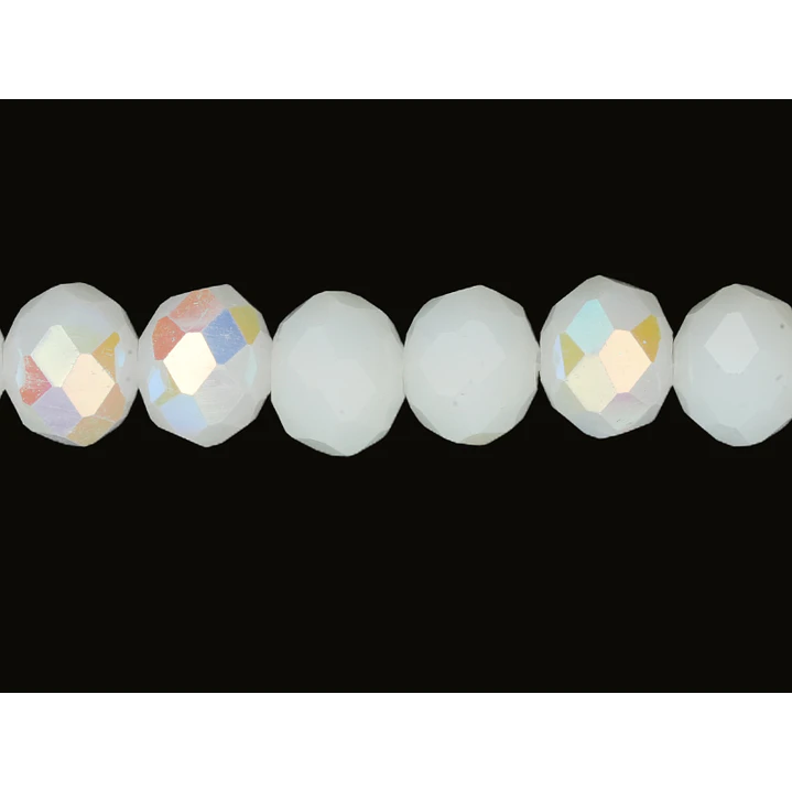 CRISTAL MURANO BLANCO MATE BOREAL AB # 8MM 1