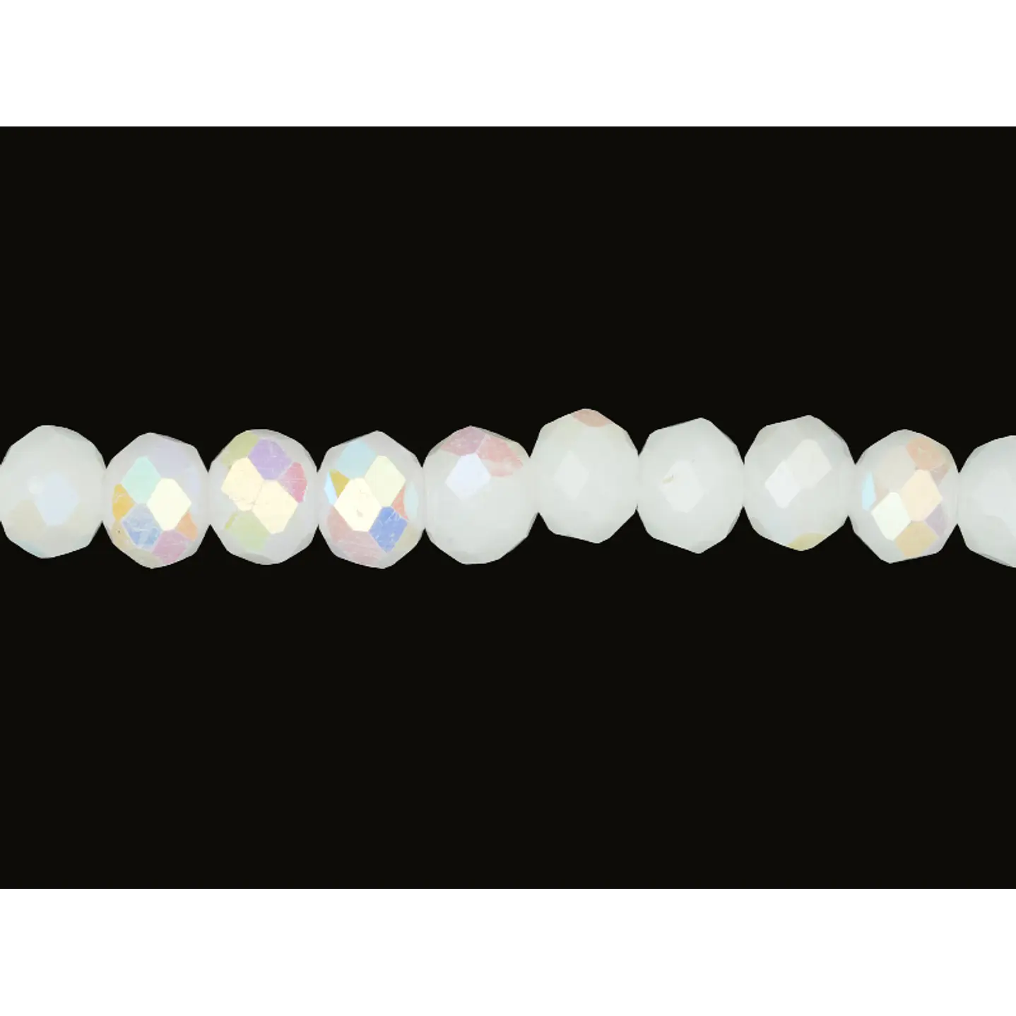 CRISTAL MURANO # 6MM BLANCO HIELO AB 1