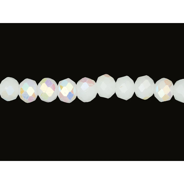 CRISTAL MURANO # 6MM BLANCO HIELO AB 1