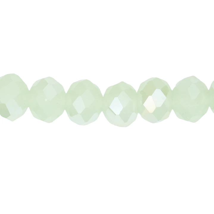 MURANO GLASS # 8MM GREEN AB PEAR X68UND APPROX 1
