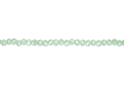 CRISTAL MURANO # 2MM VERDE MANZANA AB TRANSPA 