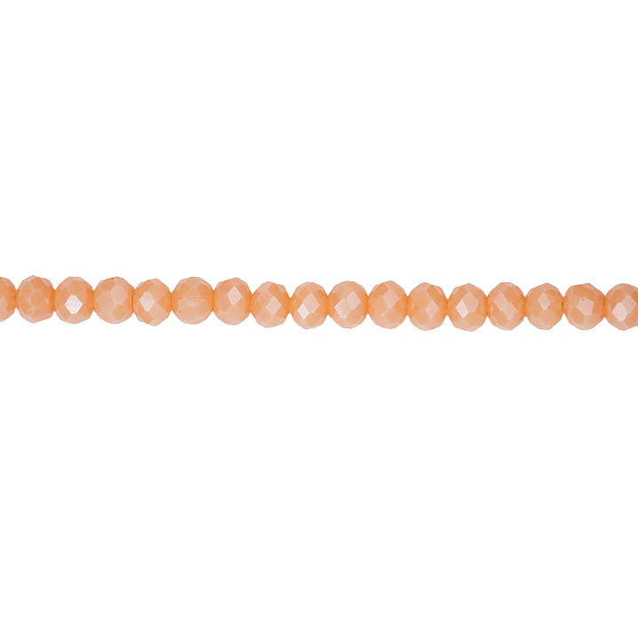 CRISTAL MURANO SALMON MATE AB # 4MM 1