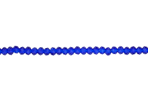 CRISTAL MURANO AZUL REY TRANSPARENTE # 2MM