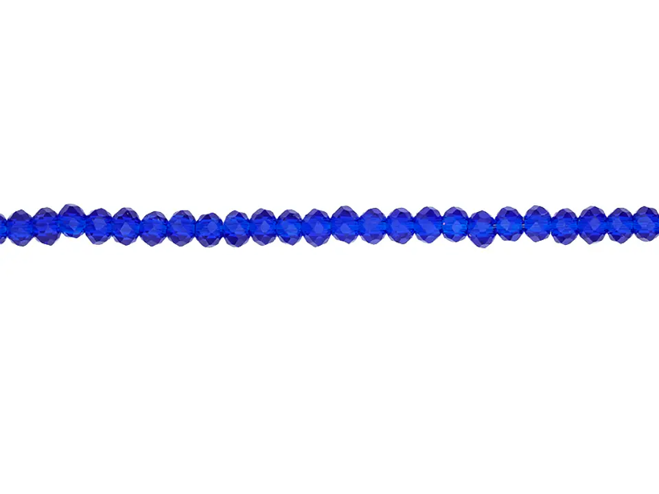 CRISTAL MURANO AZUL REY TRANSPARENTE # 2MM 1