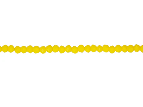 CRISTAL MURANO AMARILLO NEON MATE # 2MM