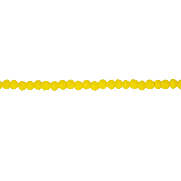 CRISTAL MURANO AMARILLO NEON MATE # 2MM 1