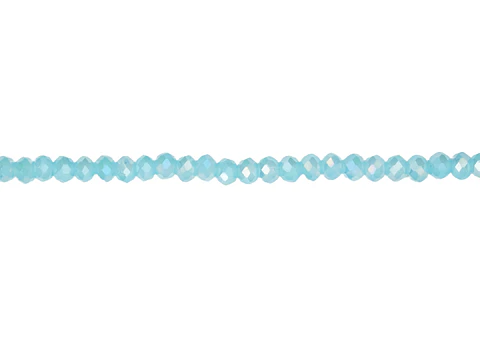 CRISTAL MURANO AZUL AGUAMARINA MATE AB # 2MM