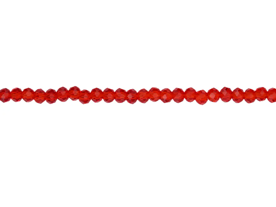 CRISTAL MURANO # 2MM ROJO TRANSPARENTE 1