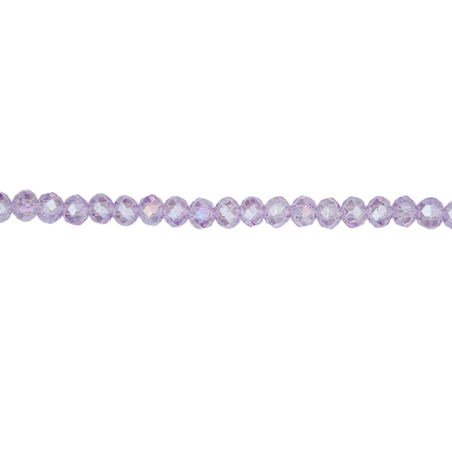 MURANO GLASS # 3MM LILAC TRANSPARENT AB X 146 UNIT 1