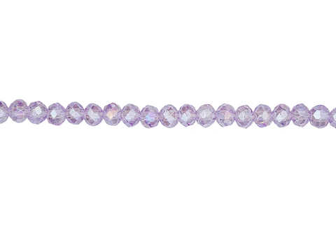 CRISTAL MURANO # 3MM LILA TRANSPARENTE AB X 146 UND 