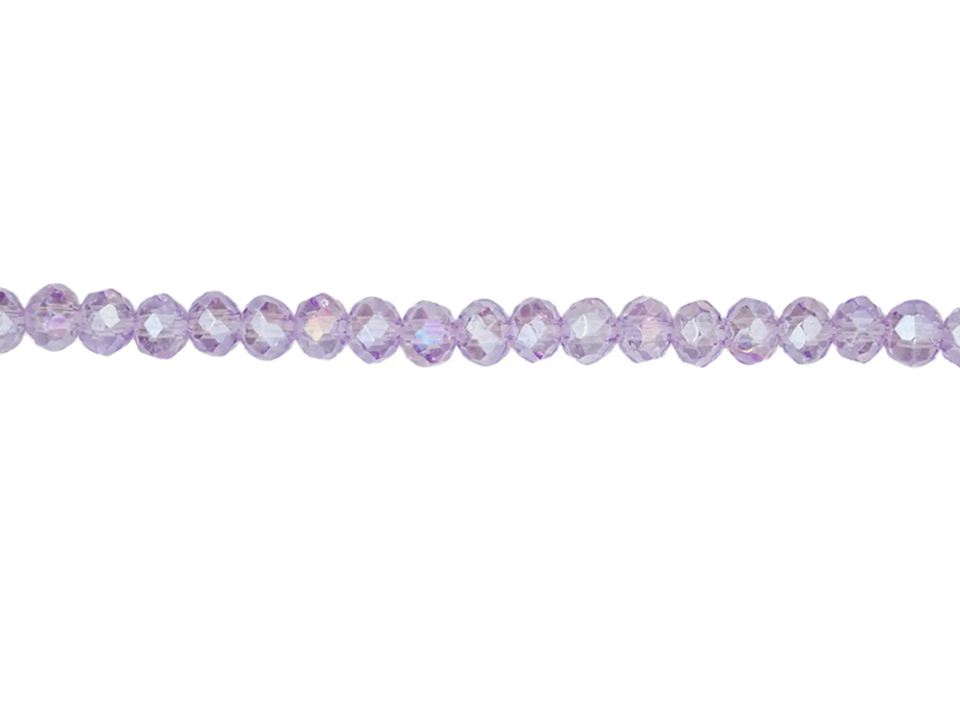 CRISTAL MURANO # 3MM LILA TRANSPARENTE AB X 146 UND  1