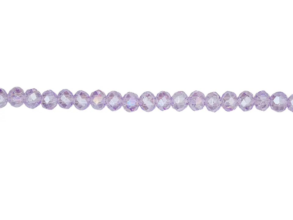 CRISTAL MURANO # 3MM LILA TRANSPARENTE AB X 146 UND  1