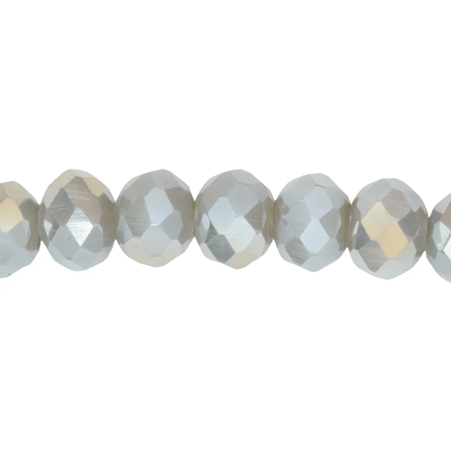 CRISTAL MURANO GRIS MATE AB # 8MM 1