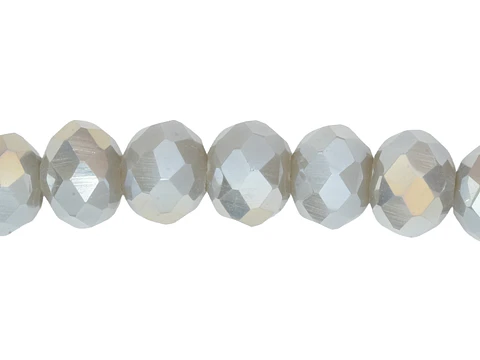 CRISTAL MURANO GRIS MATE AB # 8MM