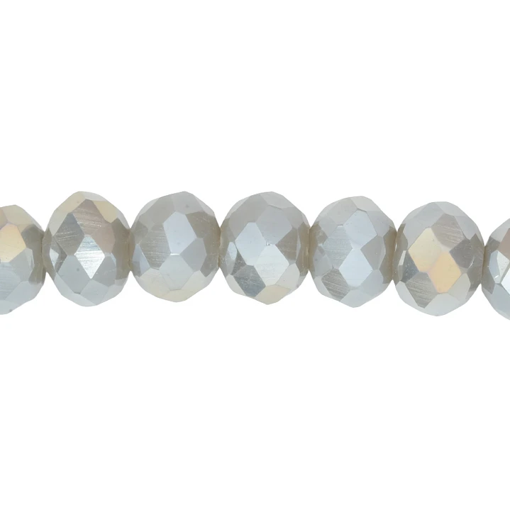 CRISTAL MURANO GRIS MATE AB # 8MM 1