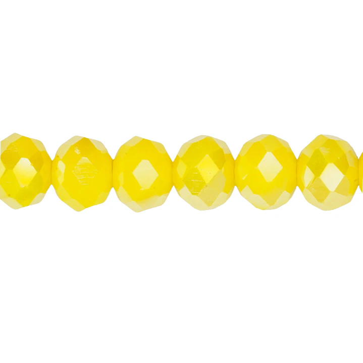 CRISTAL MURANO AMARILLO NEON MATE AB # 8MM 1