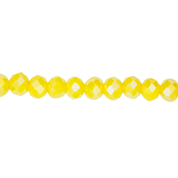 CRISTAL MURANO AMARILLO NEON MATE AB # 6MM 1